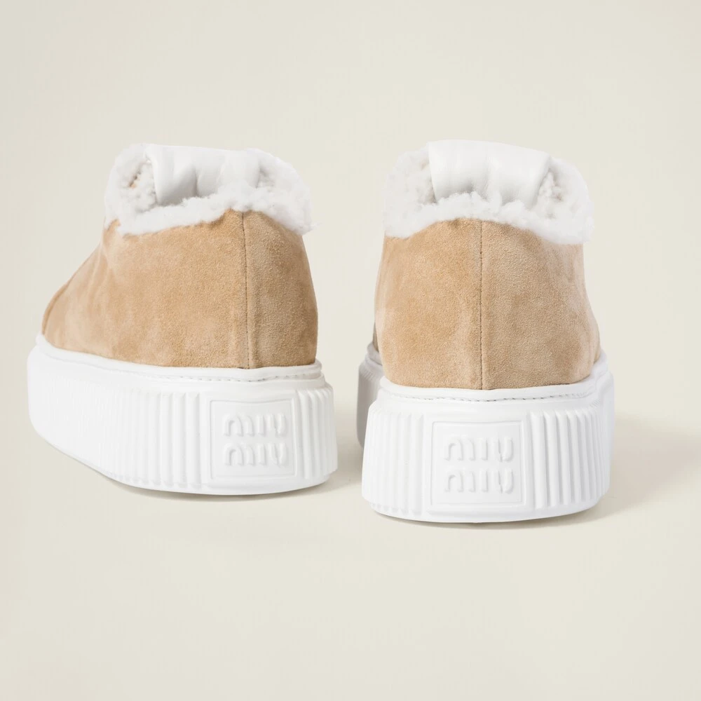 Miu Miu Suede Sneakers - Image 3