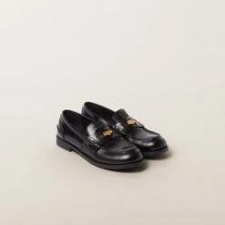 Miu Miu Brushed Leather Loafers