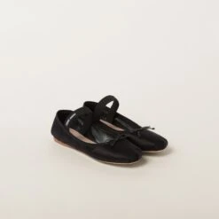 Miu Miu Satin Ballerinas