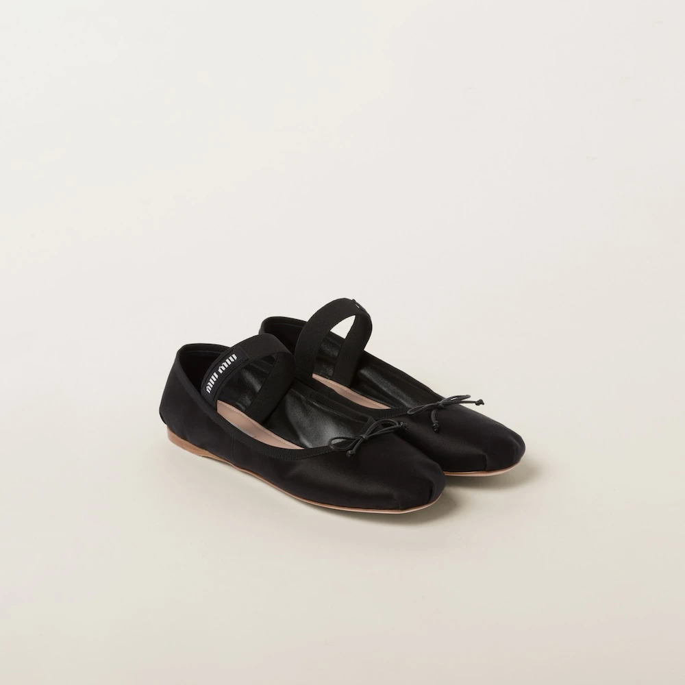 Miu Miu Satin Ballerinas