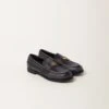 Miu Miu Vintage-effect Leather Loafers
