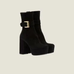 Miu Miu Suede Platform Booties