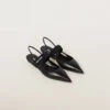 Miu Miu Leather Slingback Ballerinas