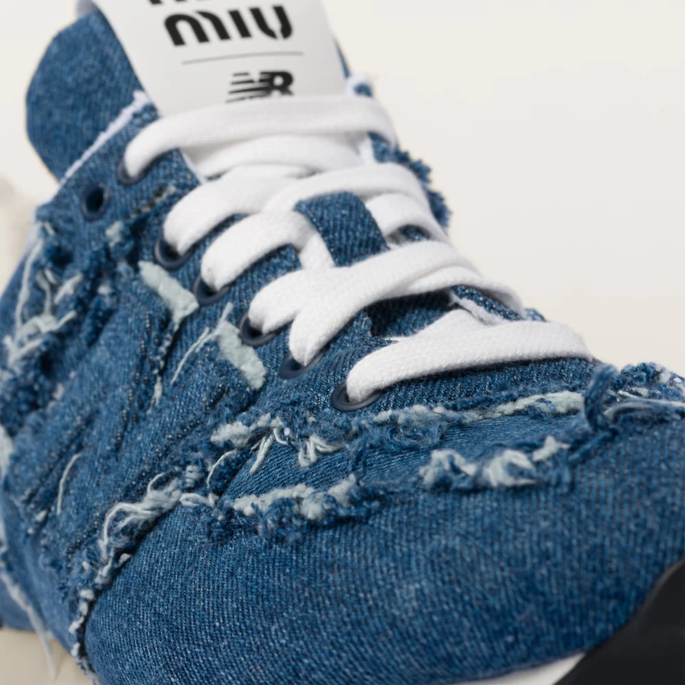 New Balance 574 X Miu Miu Denim Sneakers - Image 6