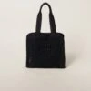 Miu Miu Woven Fabric Tote Bag