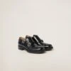 Church's X Miu Miu Brushed Leather Double Monk Brogue Shoes