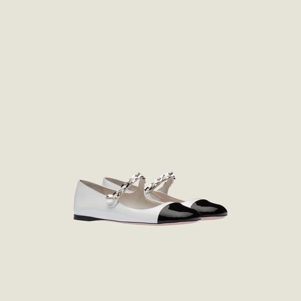 Miu Miu Patent Leather Ballerinas
