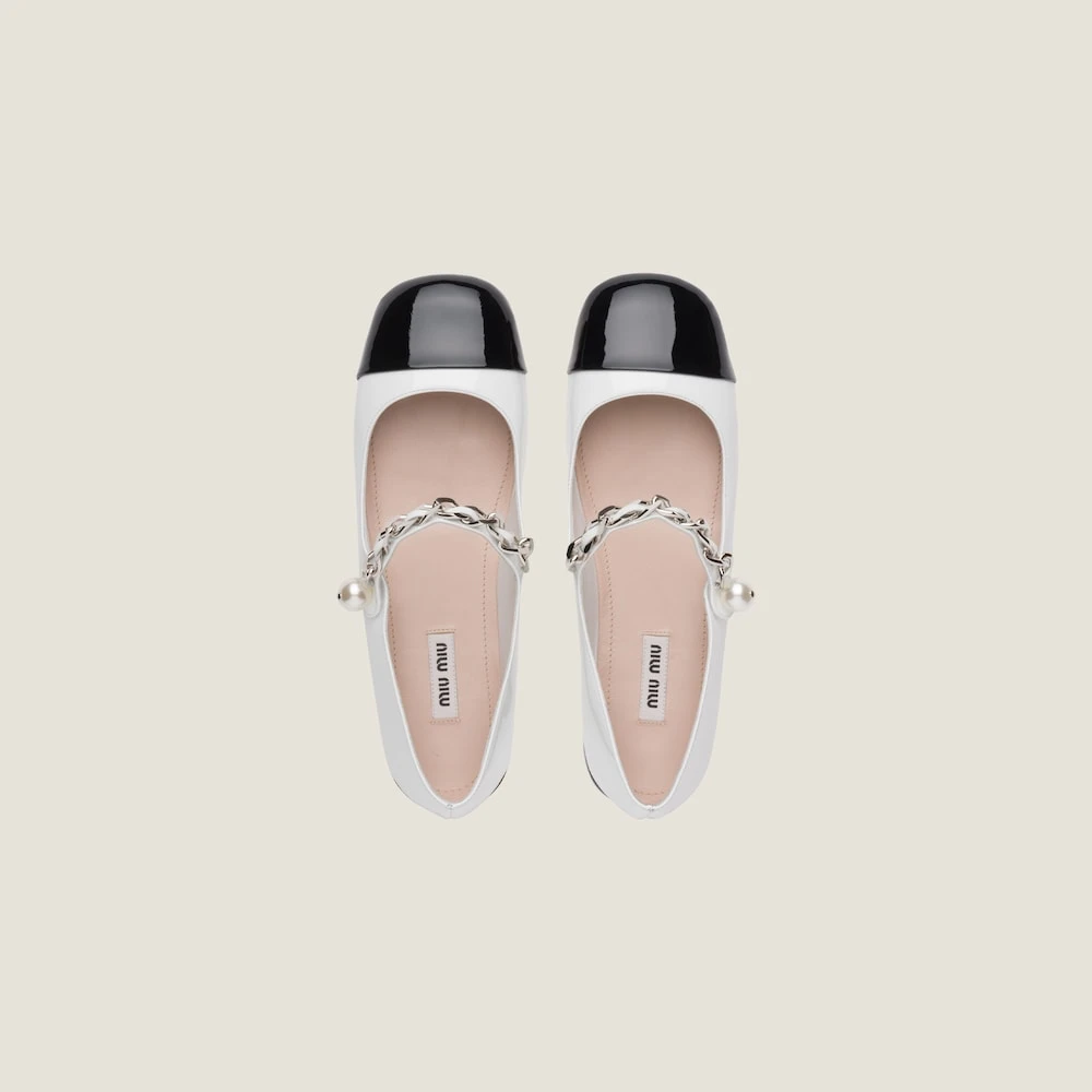 Miu Miu Patent Leather Ballerinas - Image 4