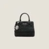 Miu Miu Miu Crystal Cloqué Nappa Leather Handbag