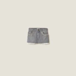 Miu Miu Denim Miniskirt