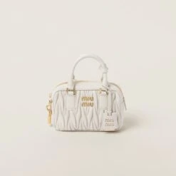 Miu Miu Matelassé Nappa Leather Top-handle Bag