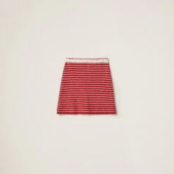 Miu Miu Bouclé Cotton Miniskirt