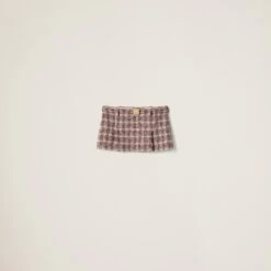 Miu Miu Check Miniskirt
