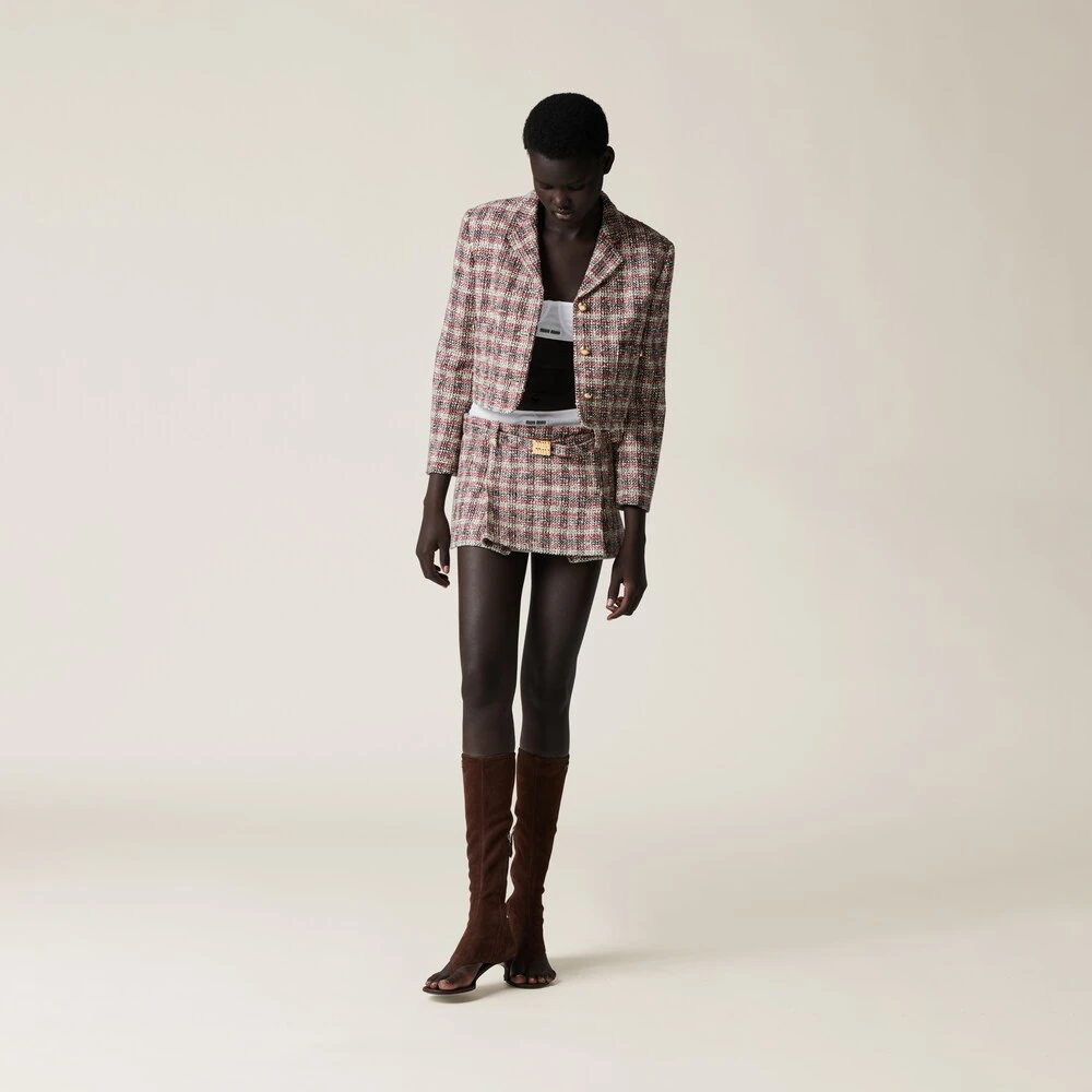 Miu Miu Check Miniskirt - Image 4