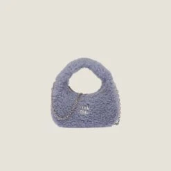 Miu Miu Wander Shearling Mini Hobo Bag