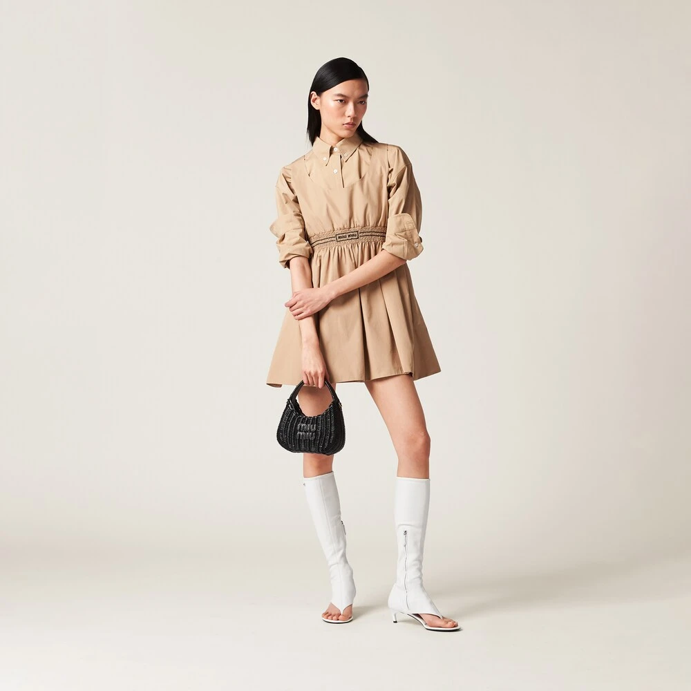 Miu Miu Wander Wicker Hobo Bag - Image 2